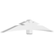 Ekena Millwork Davenport Architectural Grade PVC Gable Bracket, 96"W x 16"H x 6"D x 6"F, 4/12 Pitch GBP096X16X0606DAV00 - alternate 1
